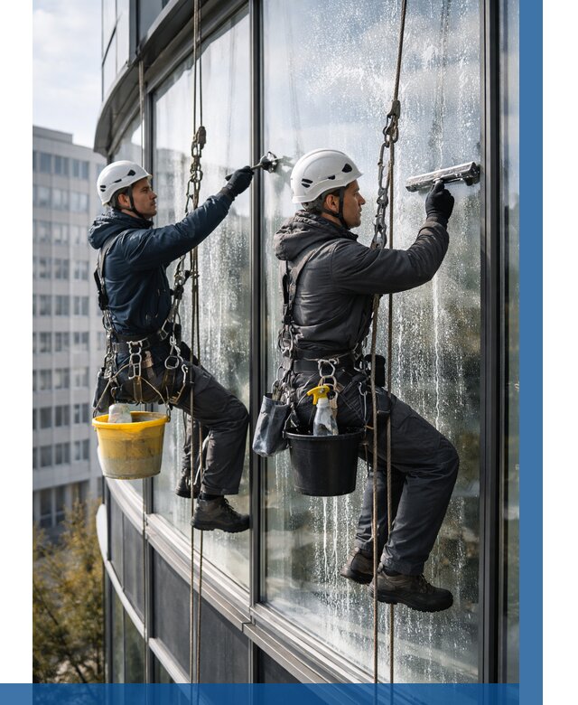 Мойка панорамных окон в Валуйках от 373 р. заказать у ВЫСОТНИК-Вли