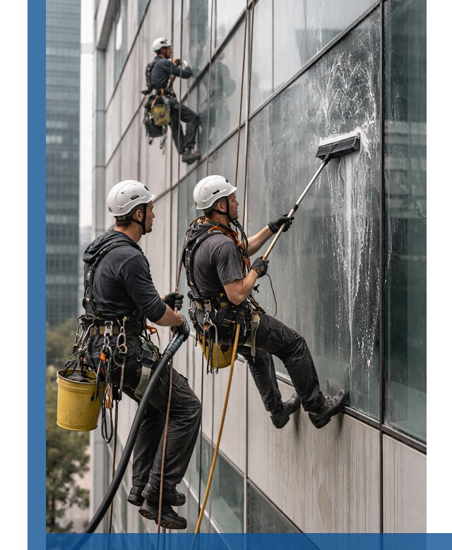 Профессиональная высотная мойка фасадов зданий в Валуйках