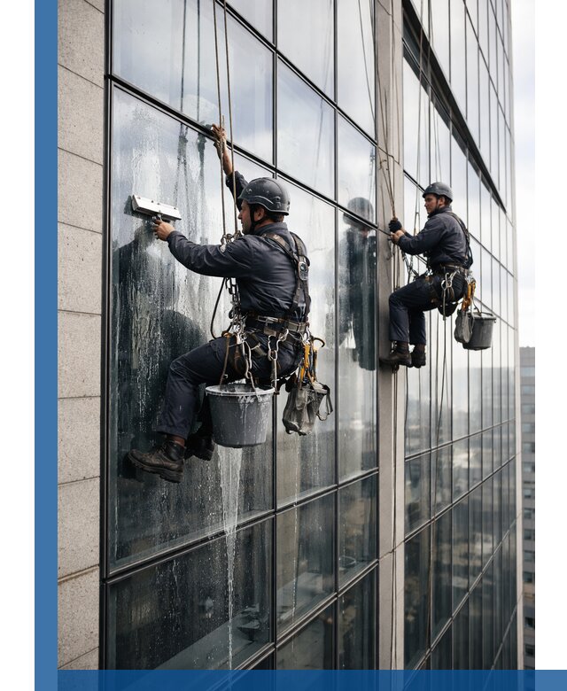 Профессиональная мойка стеклянных фасадов зданий в Валуйках