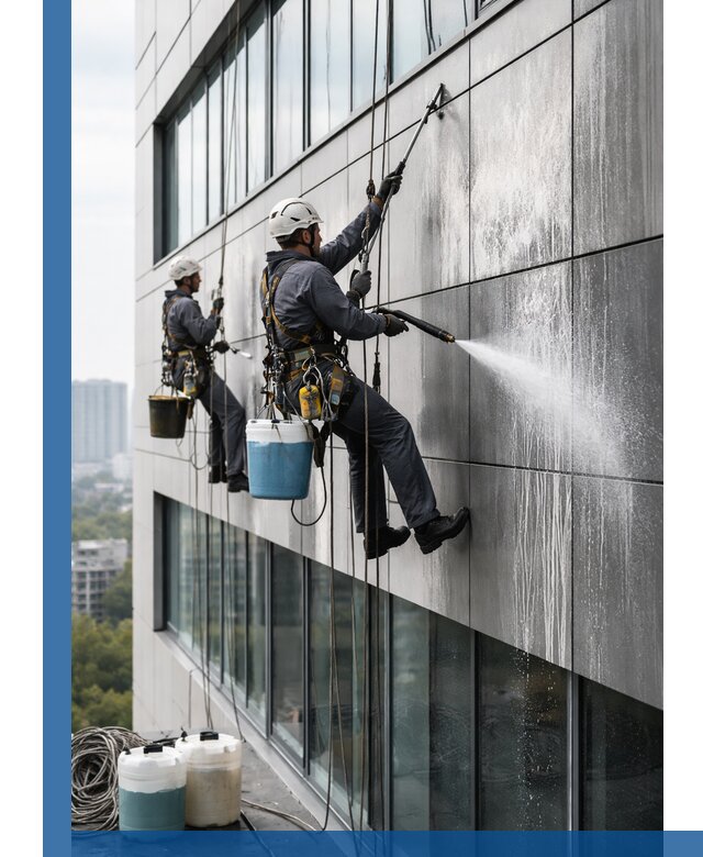 Профессиональная мойка вентилируемых фасадов в Валуйках