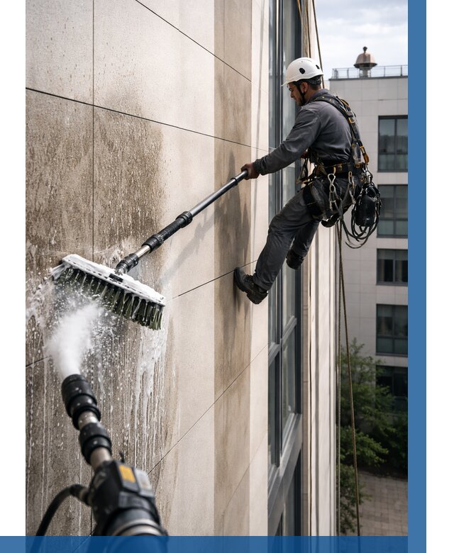 Мойка фасада из керамогранита в Валуйках от 319 р. | ВЫСОТНИК-Вли