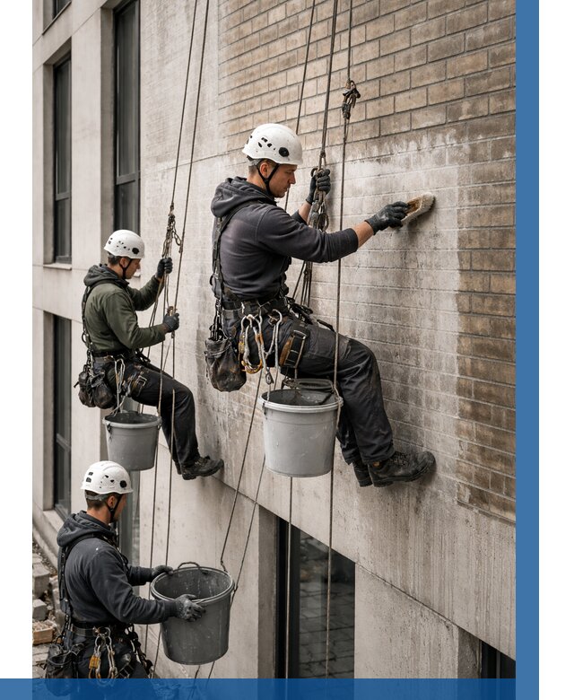 Удаление высолов с фасада в Валуйках от 266 р. | ВЫСОТНИК-Вли