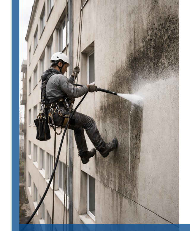 Профессиональная очистка фасадов от плесени в Валуйках