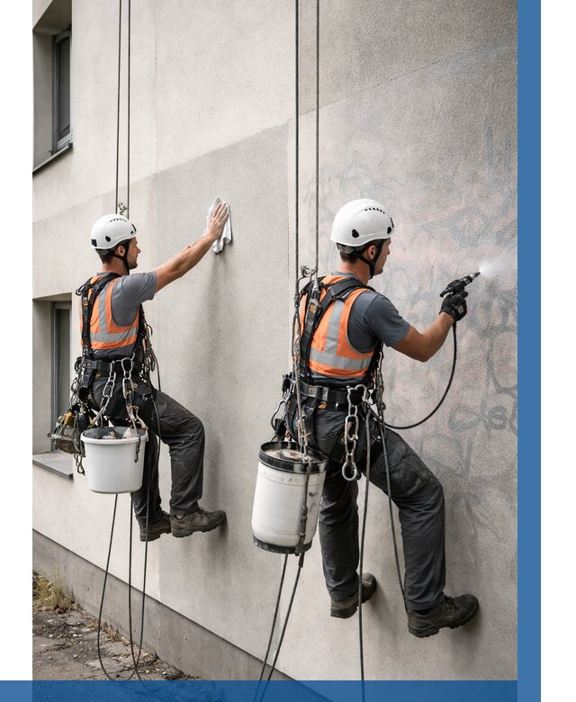 Антиграффити покрытие фасада в Валуйках от 639 р. | ВЫСОТНИК-Вли