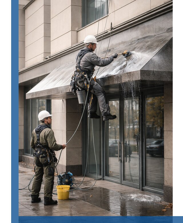 Профессиональная мойка козырьков и навесов в Валуйках