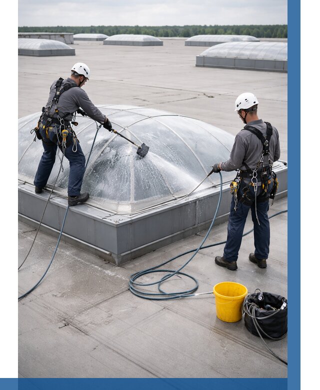 Мойка зенитных фонарей в Валуйках, заказать от 4790 р. | ВЫСОТНИК-Вли