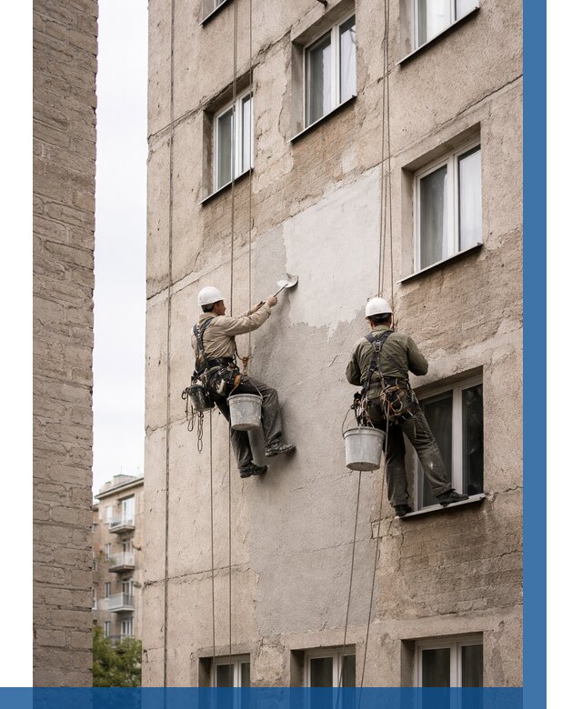 Косметический ремонт фасада в Валуйках от 1171 р. | ВЫСОТНИК-Вли