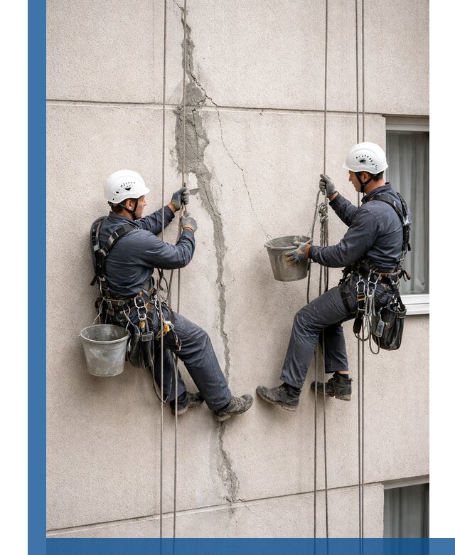 Заделка трещин на фасаде в Валуйках с гарантийным ремонтом