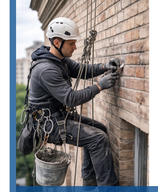 Качественный ремонт кирпичной кладки фасада в Валуйках с гарантией