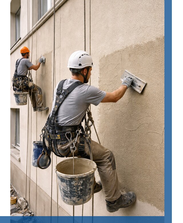 Декоративная штукатурка фасада в Валуйках от 1277 р. | ВЫСОТНИК-Вли