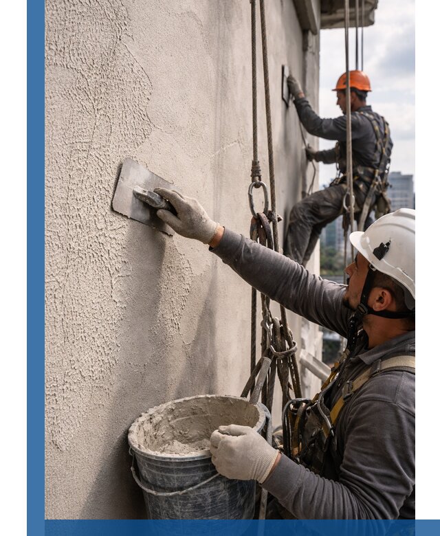 Декоративная штукатурка фасада с утеплением и защитой в Валуйках