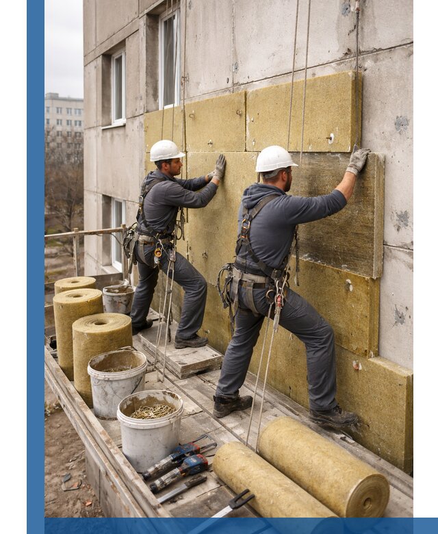 Утепление фасада минватой в Валуйках под ключ с гарантией