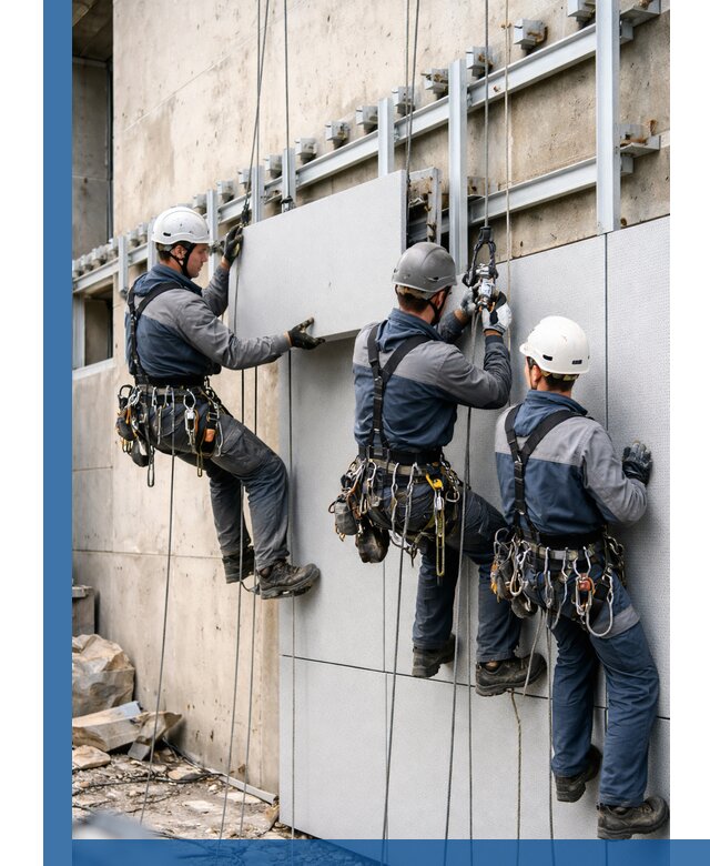 Монтаж вентилируемого фасада в Валуйках под ключ с гарантией качества