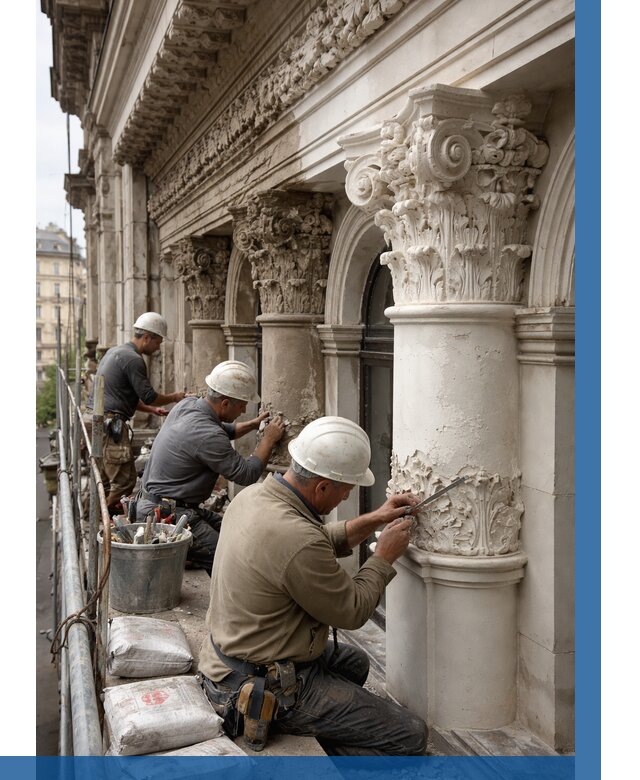 Реставрация фасадной лепнины в Валуйках от 2661 р. | ВЫСОТНИК-Вли