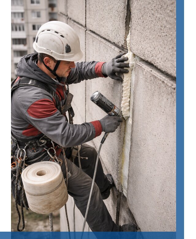 Утепление межпанельных швов в Валуйках от 745 р. | ВЫСОТНИК-Вли