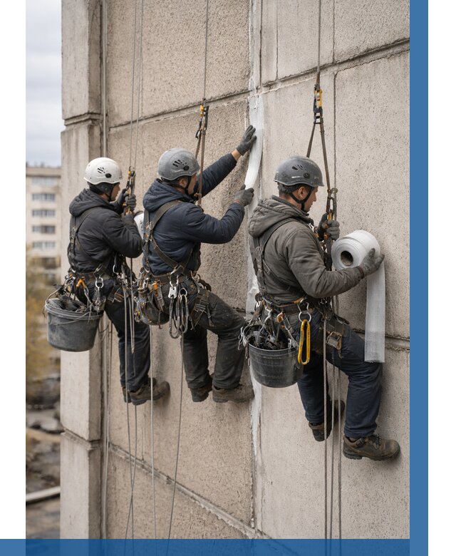 Ремонт межпанельных швов в Валуйках от 798 р. | ВЫСОТНИК-Вли