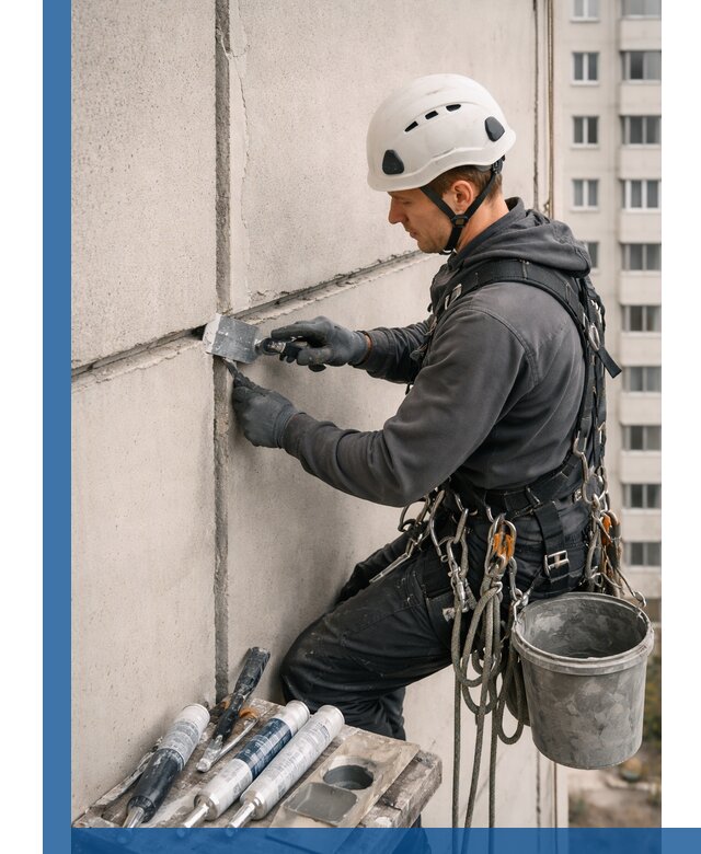 Ремонт межпанельных швов в Валуйках герметизация и восстановление