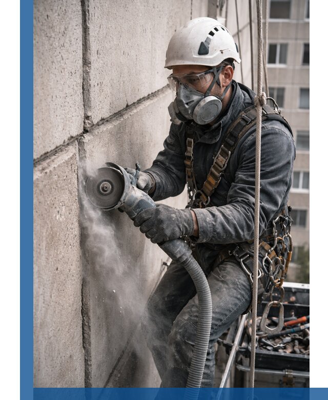 Штробление межпанельных швов в Валуйках качественно и быстро