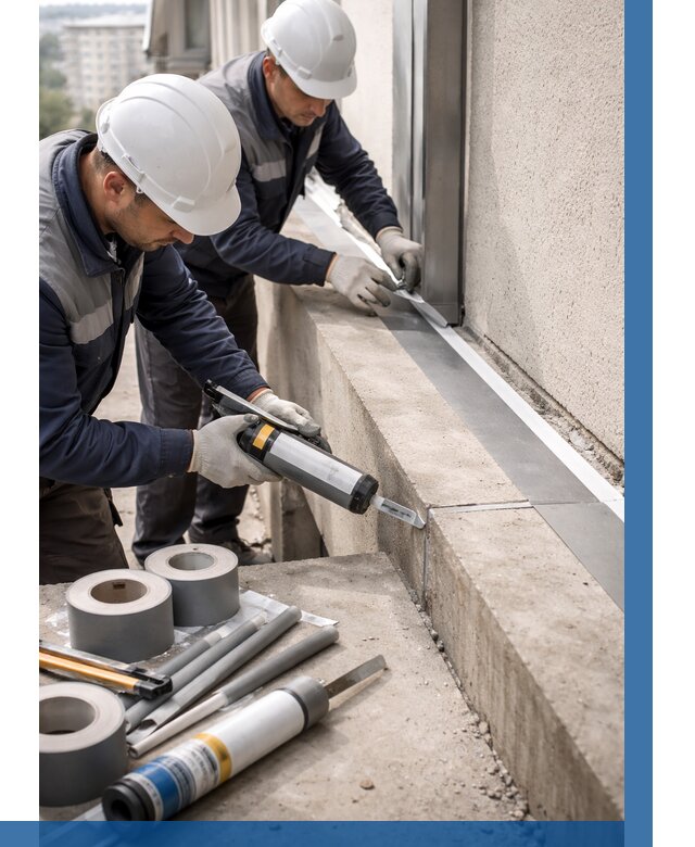 Герметизация примыкания балкона в Валуйках от 4790 р. | ВЫСОТНИК-Вли