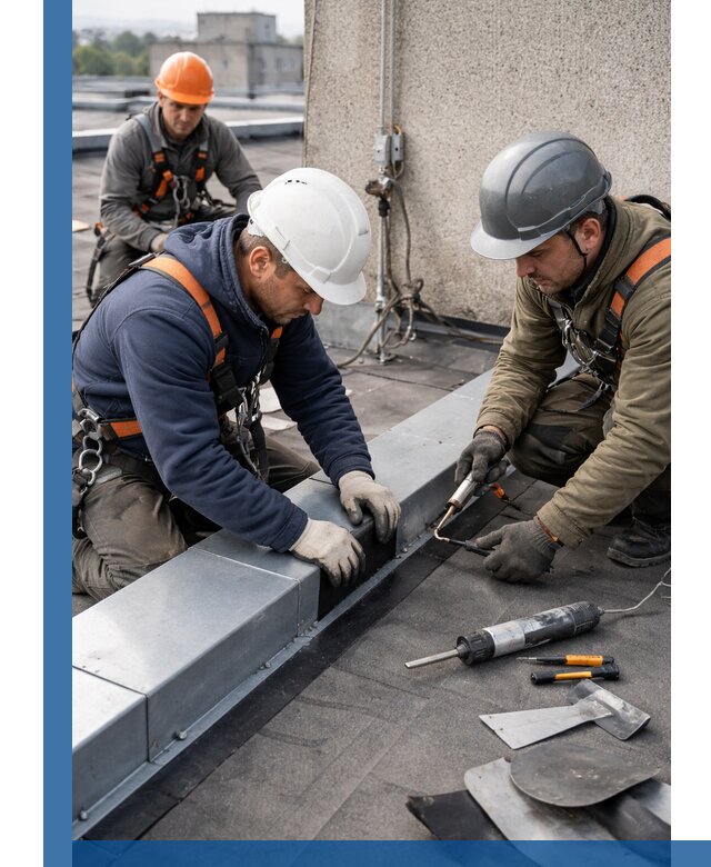 Ремонт кровельных примыканий в Валуйках профессионально