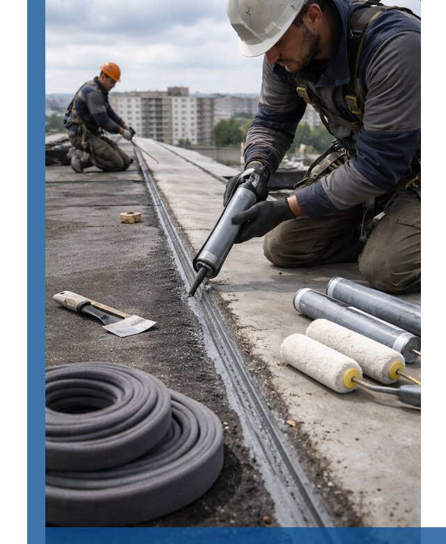 Герметизация швов кровли в Валуйках с гарантией герметичности