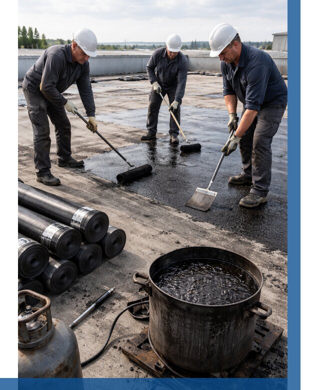 Гидроизоляция кровли мастикой в Валуйках от 639 р. | ВЫСОТНИК-Вли