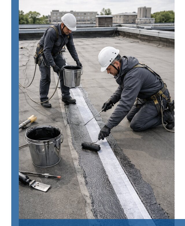 Гидроизоляция кровли мастикой в Валуйках надежная защита