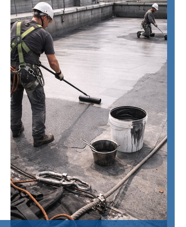 Гидроизоляция кровли жидкой резиной в Валуйках от 532 р. | ВЫСОТНИК-Вли