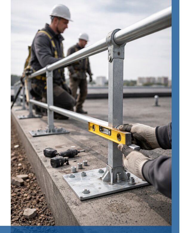 Монтаж кровельного ограждения в Валуйках от 1277 р. | ВЫСОТНИК-Вли