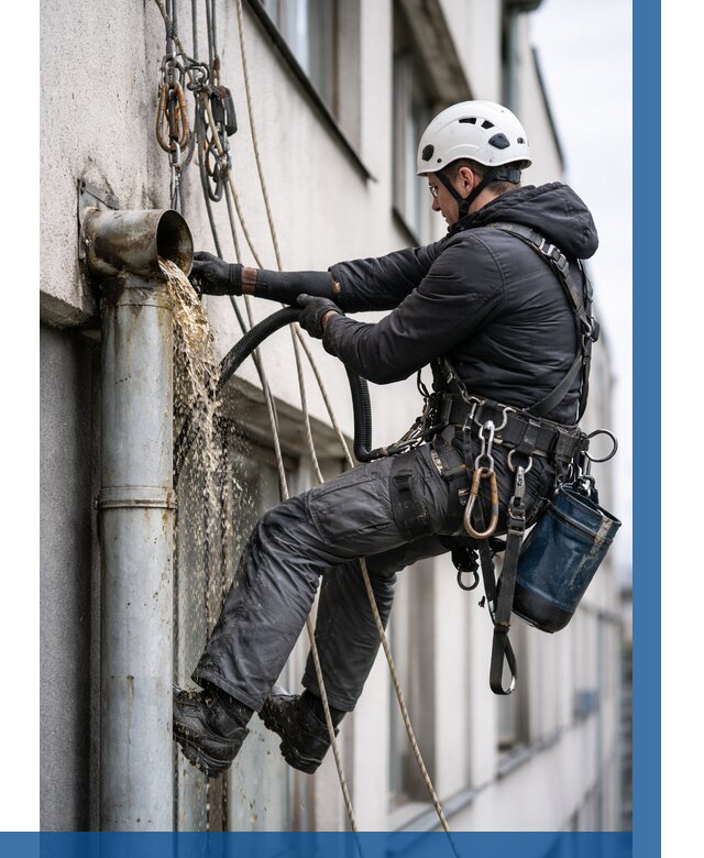 Прочистка водосточных труб в Валуйках от 3726 р. | ВЫСОТНИК-Вли