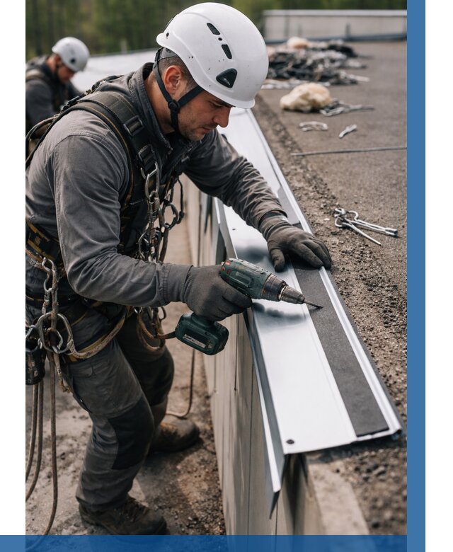 Монтаж капельника на кровле в Валуйках от 319 р. | ВЫСОТНИК-Вли