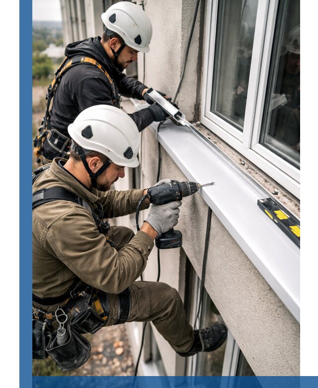 Профессиональный монтаж оконных отливов и отведения воды в Валуйках