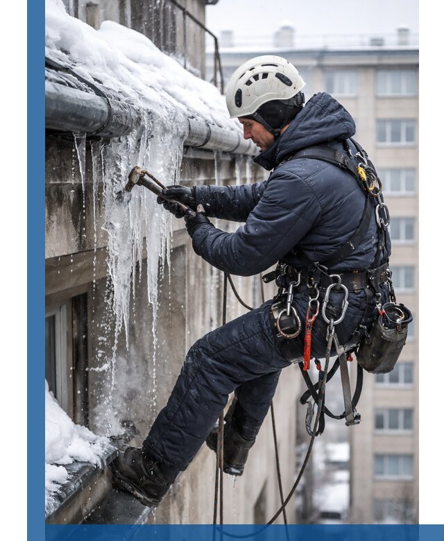 Удаление наледи и чистка водостоков в Валуйках оперативно и безопасно