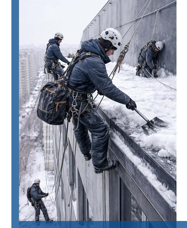 Абонентское обслуживание кровли зимой в Валуйках регулярный уход