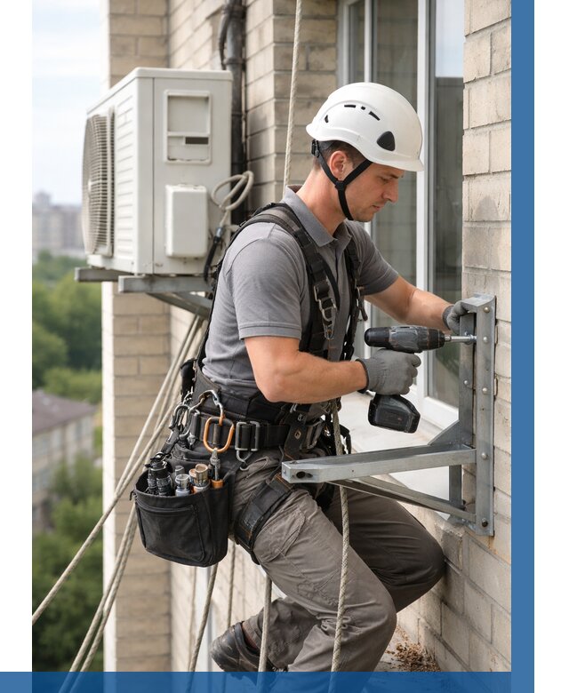 Установка кронштейнов кондиционера в Валуйках от 3726 р. | ВЫСОТНИК-Вли