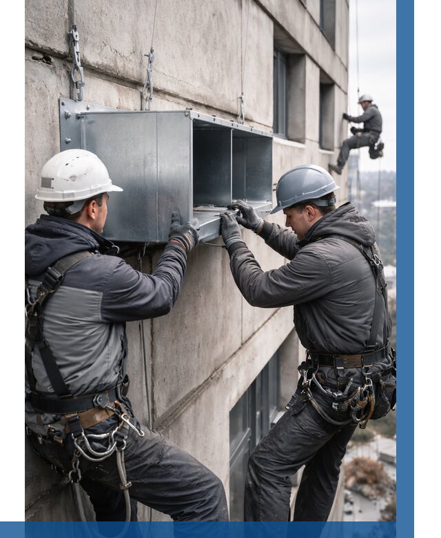 Монтаж вентиляционных коробов в Валуйках от 3194 р. | ВЫСОТНИК-Вли