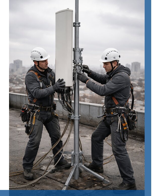 Монтаж антенн связи на крыше в Валуйках от 9048 р. | ВЫСОТНИК-Вли