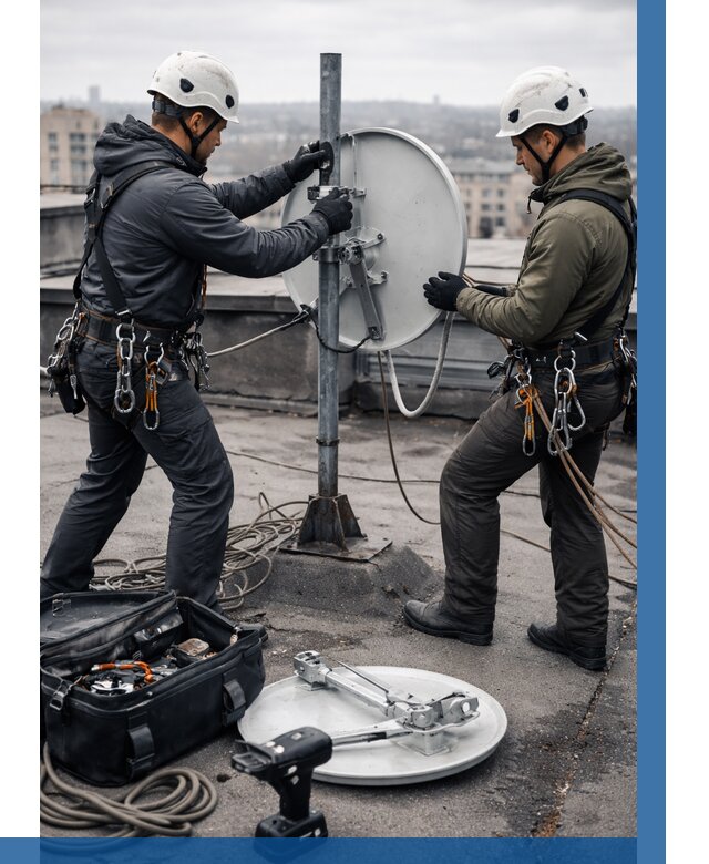 Демонтаж антенн на крыше в Валуйках от 4790 р. | ВЫСОТНИК-Вли