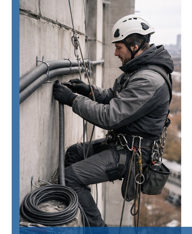 Профессиональный монтаж гофры для кабеля в Валуйках с гарантией