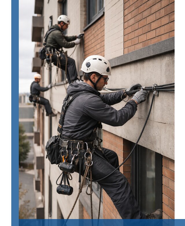 Крепление кабеля на фасаде монтаж и крепеж в Валуйках