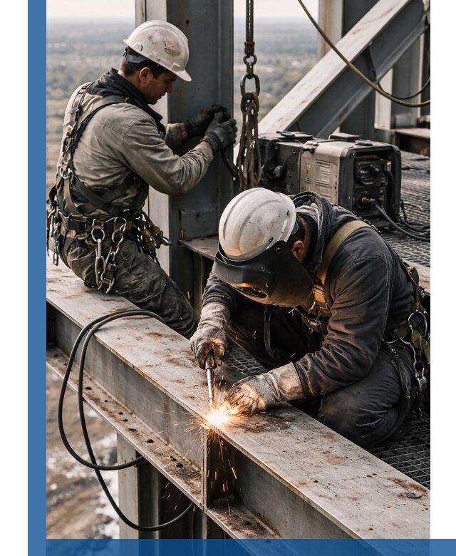 Высотные сварочные работы в Валуйках для промышленных объектов