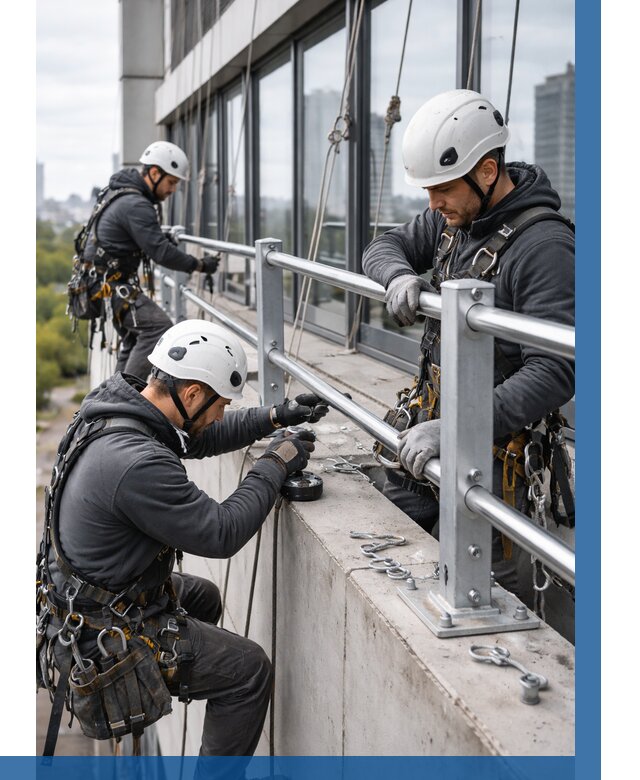 Монтаж ограждений на высоте в Валуйках, от 1277 р. | ВЫСОТНИК-Вли