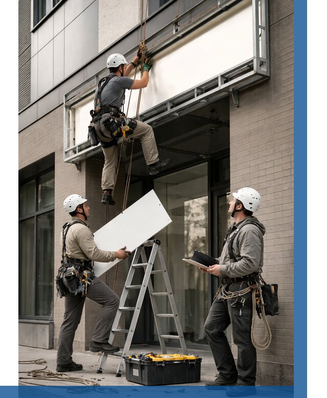 Монтаж светового короба в Валуйках от 6919 р. | ВЫСОТНИК-Вли