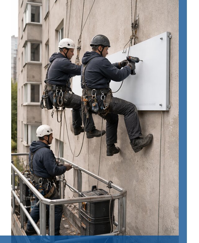 Монтаж табличек и указателей в Валуйках от 3726 р. | ВЫСОТНИК-Вли