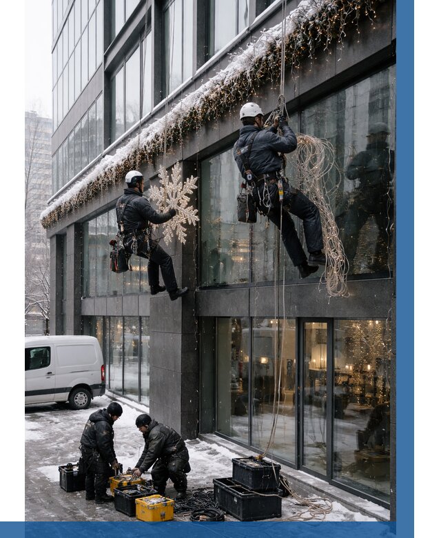 Демонтаж новогоднего оформления в Валуйках от 5855 р. | ВЫСОТНИК-Вли