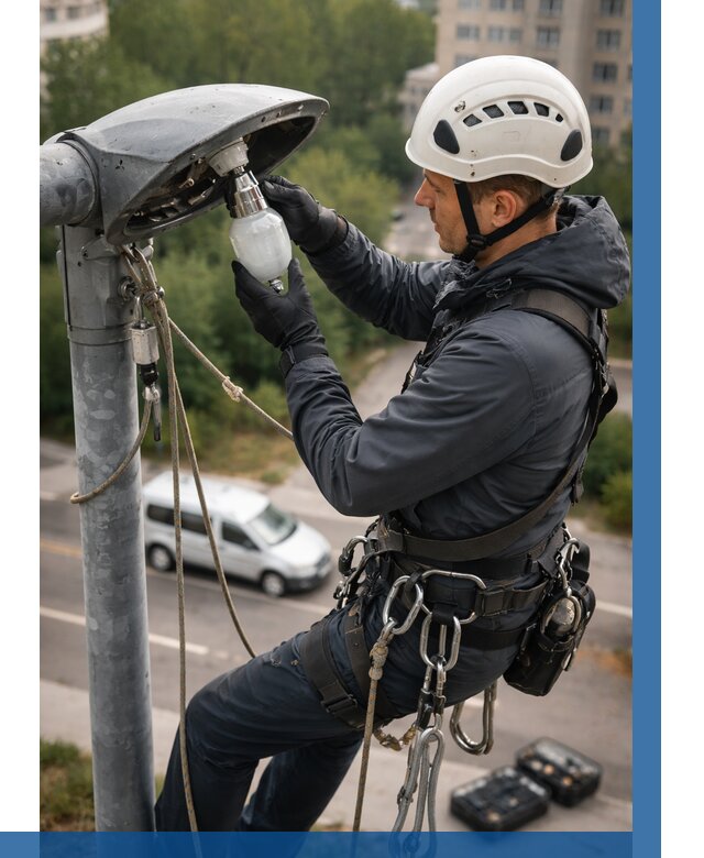 Замена ламп на высоте в Валуйках от 2661 р. | ВЫСОТНИК-Вли