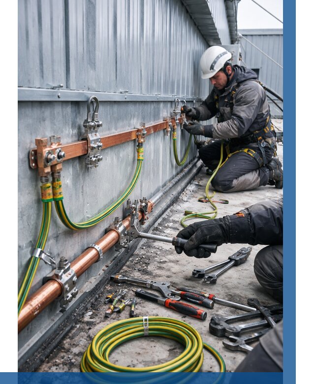 Монтаж заземления здания в Валуйках от 26613 р. | ВЫСОТНИК-Вли