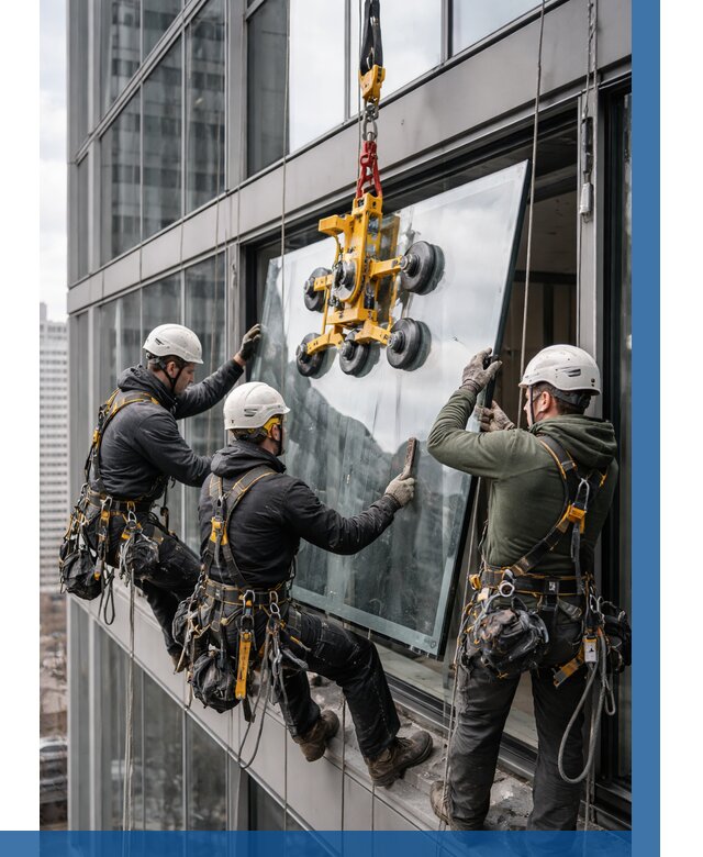 Фасадное остекление зданий под ключ в Валуйках от 10645 р. | ВЫСОТНИК-Вли