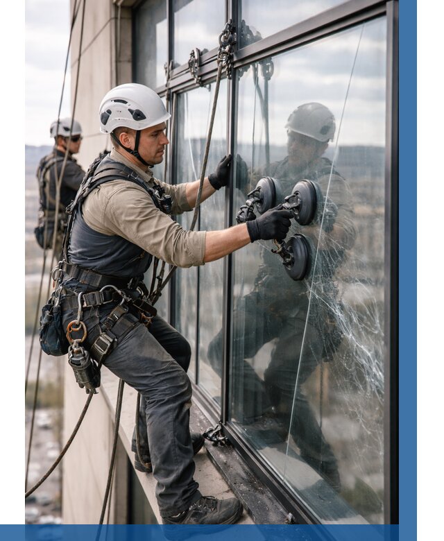 Замена стекла в витраже в Валуйках под ключ от 9048 р. | ВЫСОТНИК-Вли