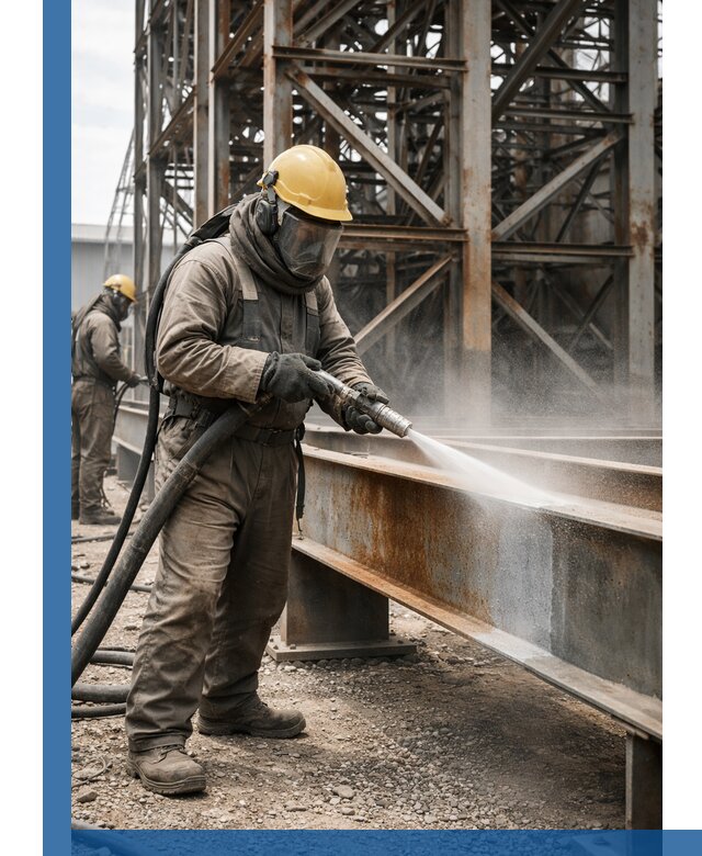 Пескоструйная очистка металлоконструкций в Валуйках промышленная